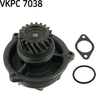 SKF VKPC 7038 - Водяний насос autocars.com.ua