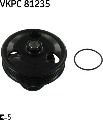 SKF VKPC 81235 - Водяний насос autocars.com.ua