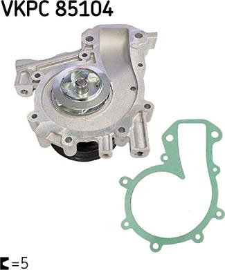 SKF VKPC 85104 - Водяной насос avtokuzovplus.com.ua