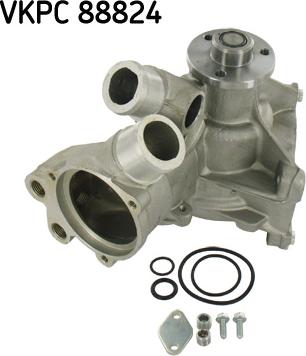 SKF VKPC 88824 - Водяний насос autocars.com.ua