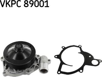 SKF VKPC 89001 - Водяний насос autocars.com.ua