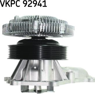 SKF VKPC 92941 - Водяний насос autocars.com.ua