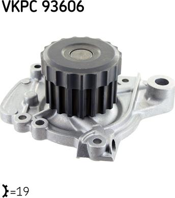 SKF VKPC 93606 - Водяний насос autocars.com.ua