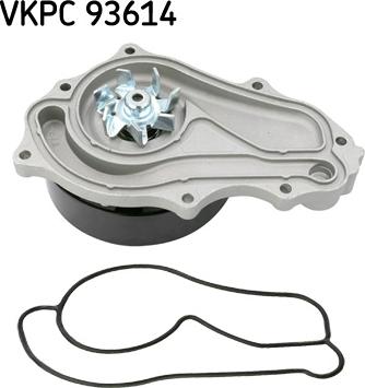 SKF VKPC 93614 - Водяний насос autocars.com.ua