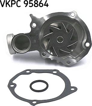 SKF VKPC 95864 - Водяний насос autocars.com.ua