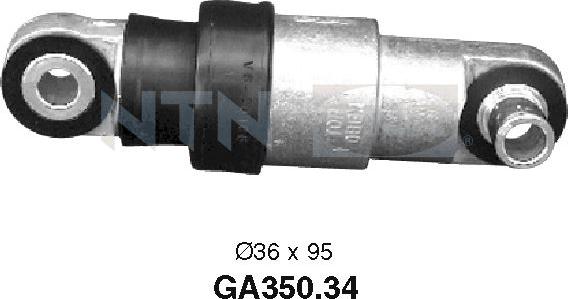SNR GA350.34 - Направляющий ролик, поликлиновый ремень avtokuzovplus.com.ua