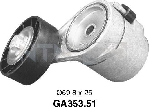 SNR GA353.51 - Направляющий ролик, поликлиновый ремень avtokuzovplus.com.ua