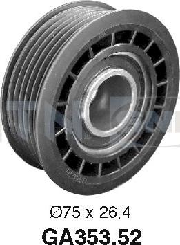 SNR GA353.52 - Направляющий ролик, поликлиновый ремень avtokuzovplus.com.ua