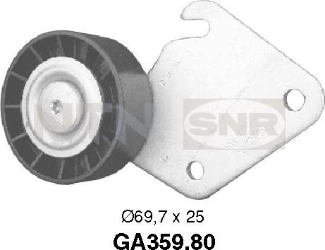 SNR GA359.80 - 70x17x24.5 Ролик паска приводного PSA 1.6-1.8-2.0 16V 94- AC autocars.com.ua