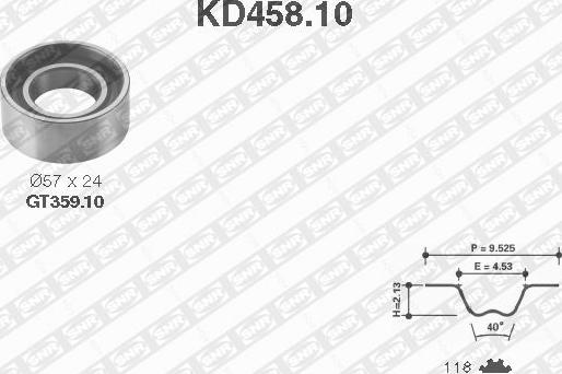 SNR KD458.10 - Комплект ремня ГРМ autodnr.net