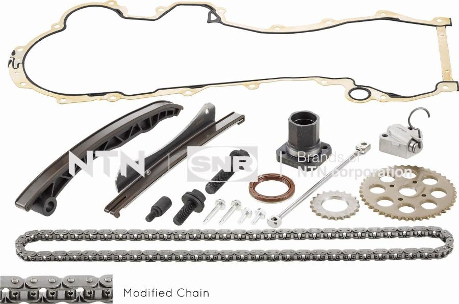 SNR KDC458.03 - Комплект ланцюга приводу распредвала autocars.com.ua