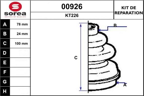 SNRA 00926 - Пыльник, приводной вал autodnr.net