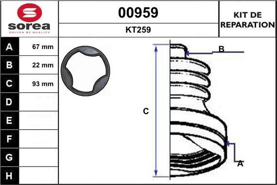 SNRA 00959 - Пыльник, приводной вал avtokuzovplus.com.ua