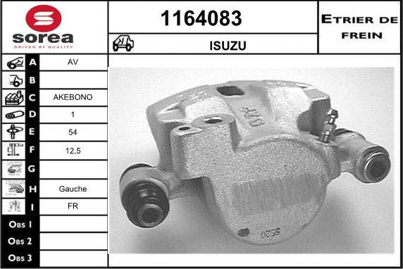 SNRA 1164083 - Гальмівний супорт autocars.com.ua