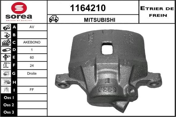 SNRA 1164210 - Гальмівний супорт autocars.com.ua