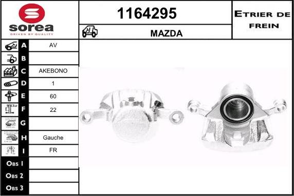 SNRA 1164295 - Гальмівний супорт autocars.com.ua