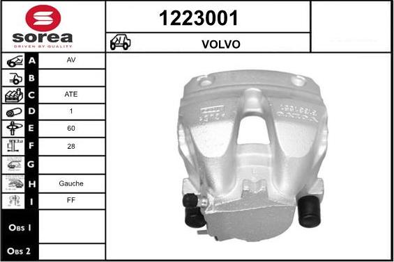 SNRA 1223001 - Тормозной суппорт autodnr.net