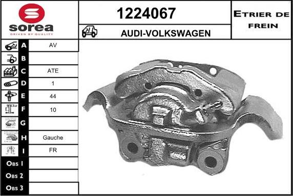 SNRA 1224067 - Гальмівний супорт autocars.com.ua