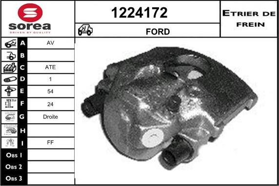 SNRA 1224172 - Гальмівний супорт autocars.com.ua