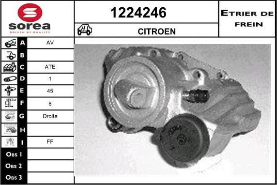 SNRA 1224246 - Гальмівний супорт autocars.com.ua