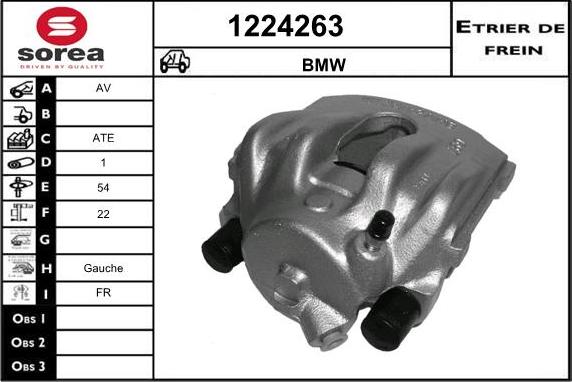 SNRA 1224263 - Гальмівний супорт autocars.com.ua