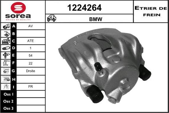 SNRA 1224264 - Гальмівний супорт autocars.com.ua