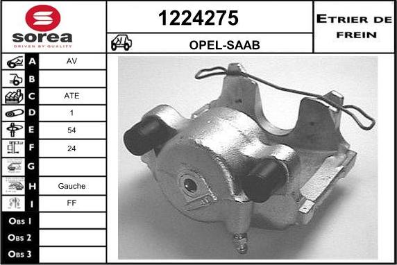 SNRA 1224275 - Гальмівний супорт autocars.com.ua