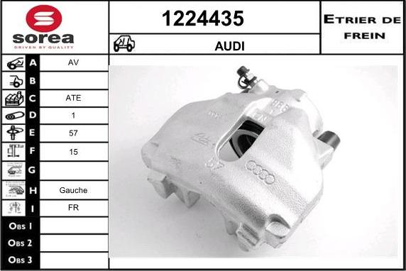 SNRA 1224435 - Гальмівний супорт autocars.com.ua