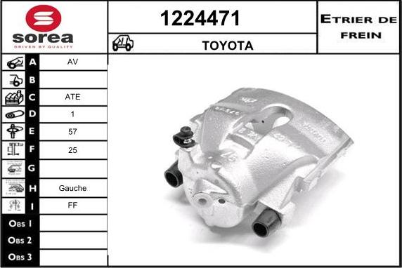 SNRA 1224471 - Гальмівний супорт autocars.com.ua