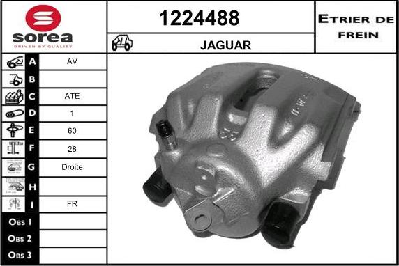 SNRA 1224488 - Гальмівний супорт autocars.com.ua