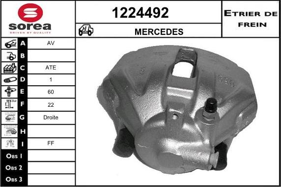 SNRA 1224492 - Гальмівний супорт autocars.com.ua