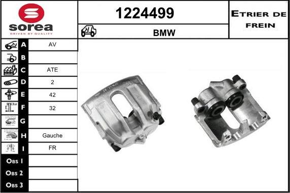 SNRA 1224499 - Гальмівний супорт autocars.com.ua