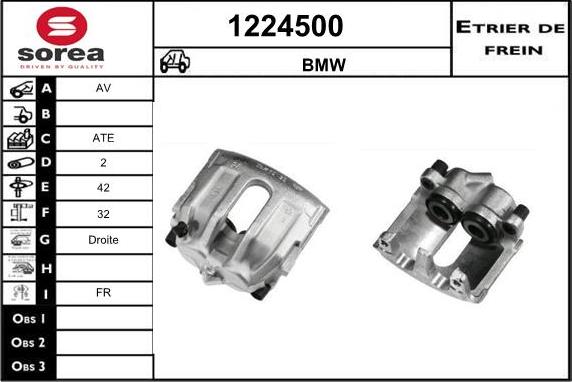 SNRA 1224500 - Гальмівний супорт autocars.com.ua