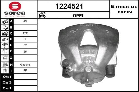 SNRA 1224521 - Гальмівний супорт autocars.com.ua