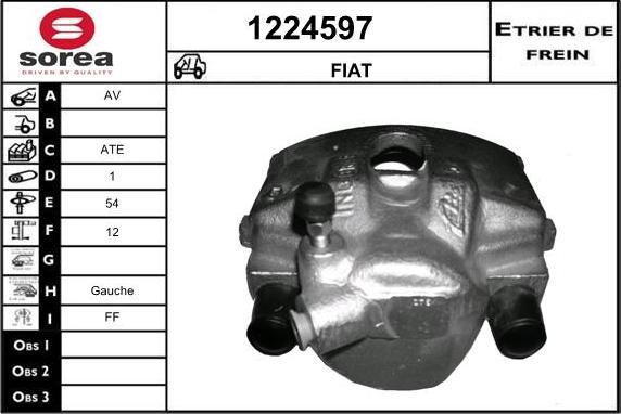 SNRA 1224597 - Гальмівний супорт autocars.com.ua