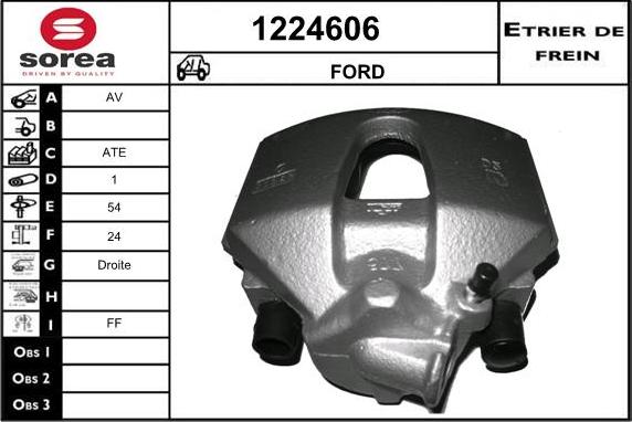 SNRA 1224606 - Гальмівний супорт autocars.com.ua