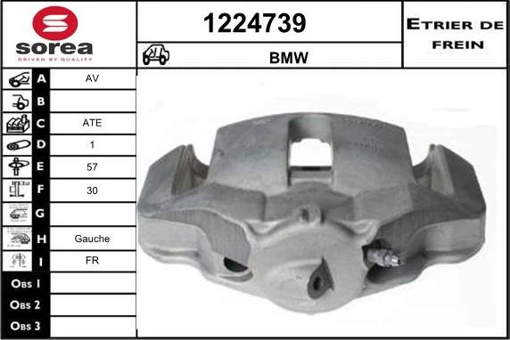 SNRA 1224739 - Гальмівний супорт autocars.com.ua