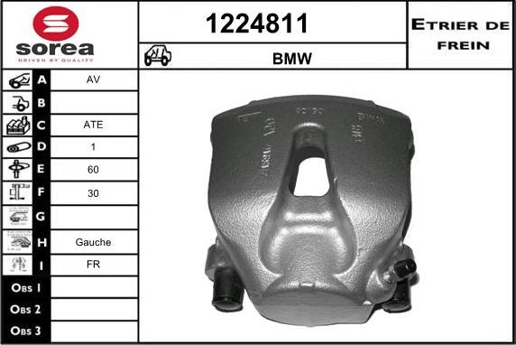 SNRA 1224811 - Гальмівний супорт autocars.com.ua