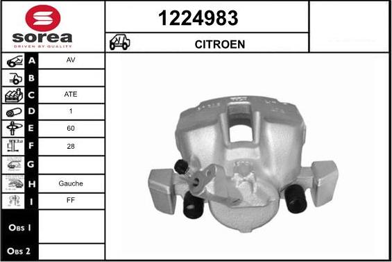 SNRA 1224983 - Тормозной суппорт autodnr.net