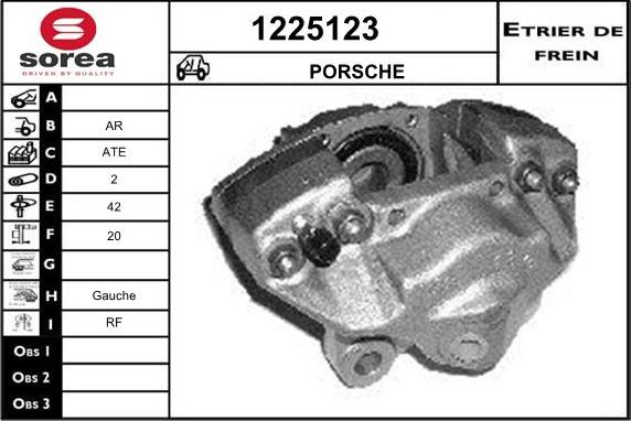 SNRA 1225123 - Гальмівний супорт autocars.com.ua