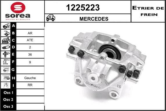 SNRA 1225223 - Гальмівний супорт autocars.com.ua