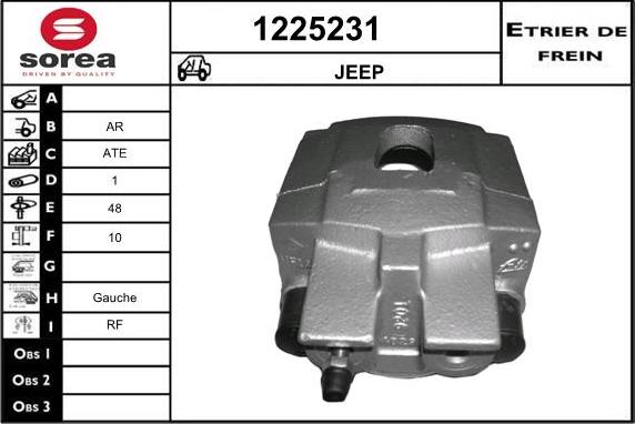 SNRA 1225231 - Гальмівний супорт autocars.com.ua