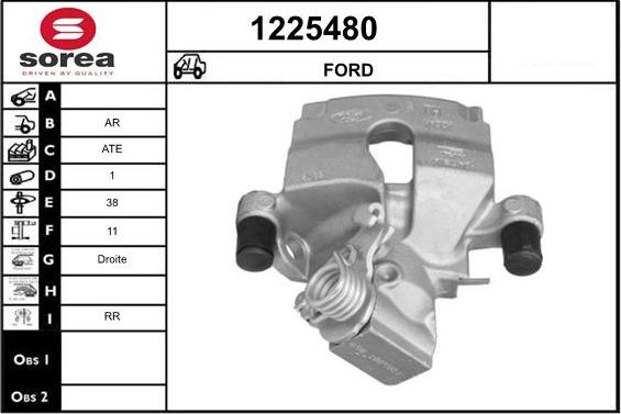 SNRA 1225480 - Тормозной суппорт avtokuzovplus.com.ua