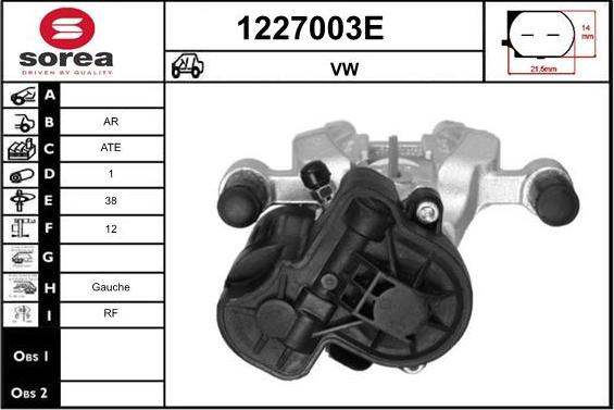 SNRA 1227003E - Тормозной суппорт autodnr.net