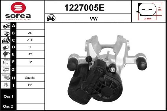 SNRA 1227005E - Тормозной суппорт autodnr.net