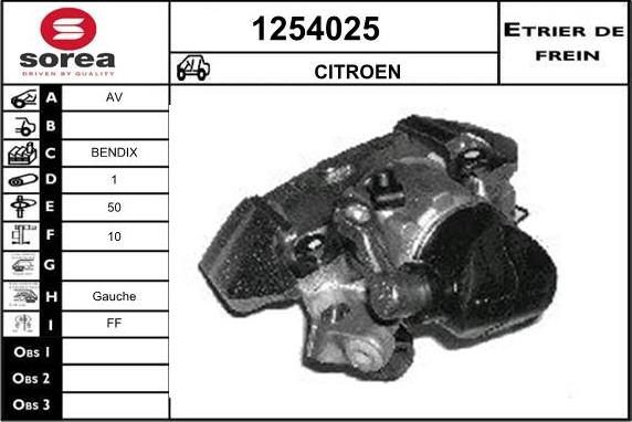 SNRA 1254025 - Гальмівний супорт autocars.com.ua