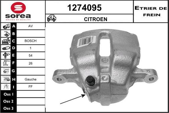 SNRA 1274095 - Тормозной суппорт autodnr.net