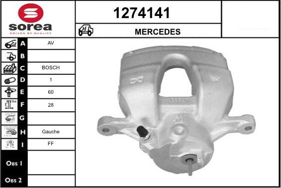 SNRA 1274141 - Гальмівний супорт autocars.com.ua