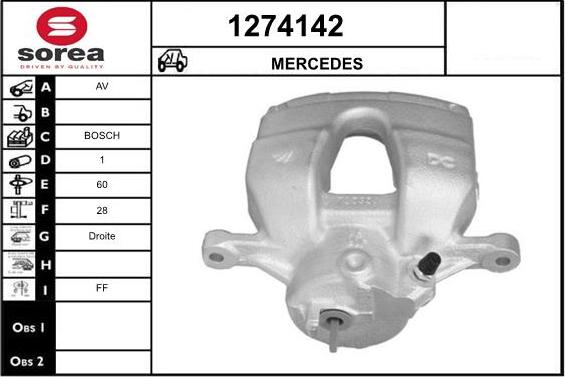 SNRA 1274142 - Гальмівний супорт autocars.com.ua