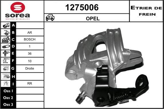 SNRA 1275006 - Гальмівний супорт autocars.com.ua